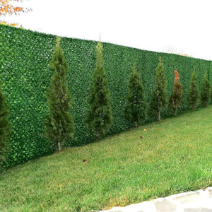 Paravan imitatie gard viu artificial, dimensiune 1.2m x 10m