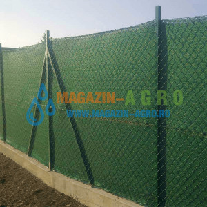Plasa de umbrire pentru gard, 2m x 50m, 90% - 95% densitate grad de umbrire