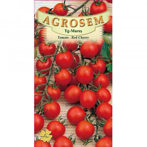 Seminte de rosii Red Cherry, soi timpuriu cu crestere nedeterminata, Agrosem, 0.3 gr.