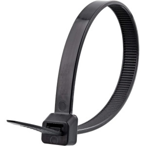 Set de coliere din plastic, negre, 3,6 x 250 mm, 100 bucati - Img 2
