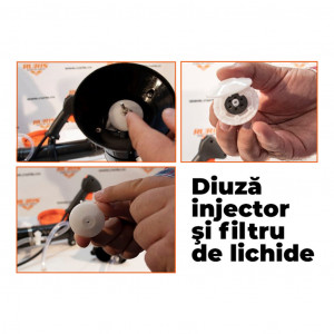 Atomizor RURIS A109S + kit echipament de lucru profesional {casca+salopeta+ochelari+masca}, 3CP