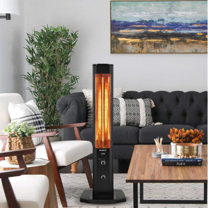 Radiator incalzitor vertical cu quartz Luxell MH-1800, 1800 W, 3 trepte putere