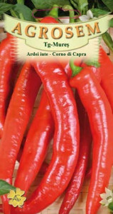 Seminte de ardei iute Corno di Capra, soi productiv, 0.5g