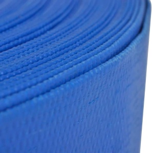 Furtun plat Pvc 50metri, 3 toli, refulare pompa, cu insertie panza, albastru