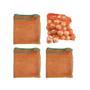 Saci plasa raschel 10KG, portocaliu, 33x47cm, set 100 bucati