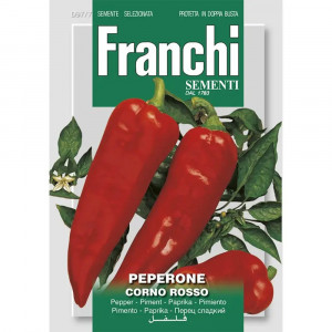 Seminte de ardei kapia Corno Rosso, 2g, Franchi