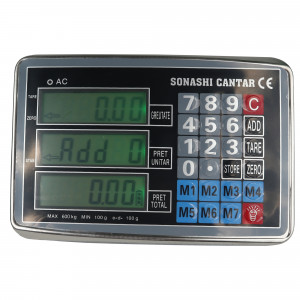 Cantar electronic, 600 kg, display LCD, WI-FI