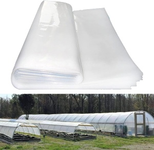 Folie solar 6,5 m x 10 m, groasa, rezistenta UV, transparenta, alba