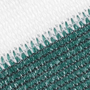 Plasa de umbrire pentru gard, 1,7 m x 10 m, 80% densitate grad de umbrire, verde cu alb