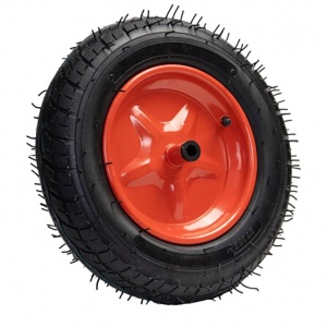 Roata pneumatica pentru roaba, 3.50-8, ax 14 mm