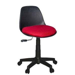 Scaun de birou, Ada ,rotativ ,reglabil, negru cu rosu