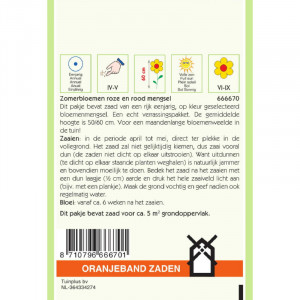 Seminte amestec de vara, 2g, Oranjeband, Olanda