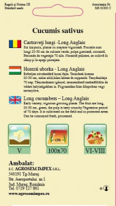 Seminte de castraveti lungi Long Anglais 1.5 grame