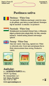 Seminte de pastarnac White Gem 3 grame