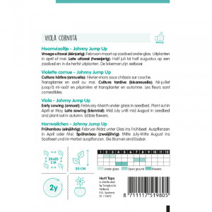 Seminte de viola Johnny Jump Up, 0,3g, Horti Tops, Olanda