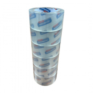 Set de banda adeziva transparenta Johnson 48 mm / 82 m, 6 buc