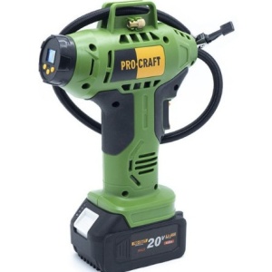 Set compresor auto cu acumulator si incarcator, ProCraft LK20, 12L/ min