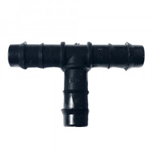 Set de 10 mufe de legatura teu pentru furtun de picurare diametru 16 mm