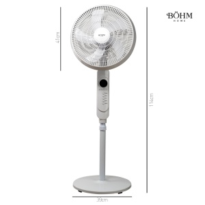 Ventilator de podea 16" BÖHM Bf403RC-5B 3 viteze, 45W, reglaj inaltime 125 cm, oscilatie 75 grade