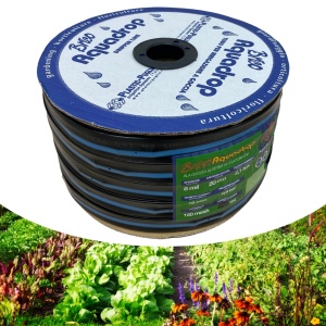 Banda de picurare cu duza Aquadrop, rola 1000 ml, picurare din 20 in 20 cm, 6 mil, 2,1 l/h