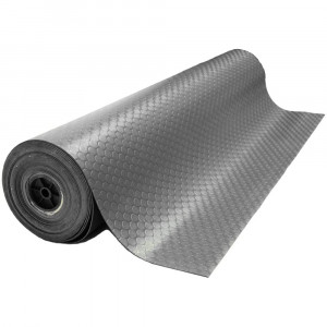 Covor antiderapant din cauciuc cu buline, gri, 1 m x 16 m, grosime 3 mm