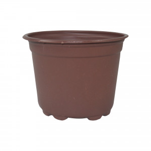 Ghiveci rotund, 9 x 7 cm, culoare teracota, set 100 buc