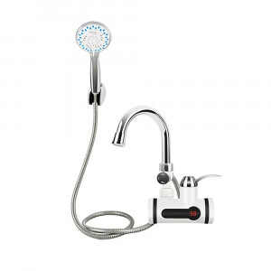 Robinet instant heater de perete, cu sistem de dus inclus, 3000 W