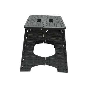 Scaun pliabil din plastic, negru, 286 x 325 x 270 mm