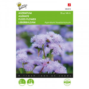 Seminte de Ageratum Blue Mink, 0,3g, Buzzy, Olanda
