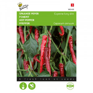Seminte de ardei iute Cayenne lung, 1,5 g, Buzzy, Olanda