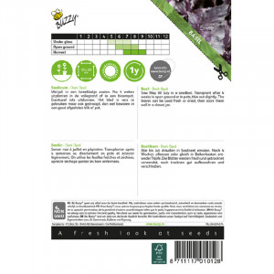 Seminte de busuioc tufa, Dark Opal, 1,5 g, Buzzy, Olanda
