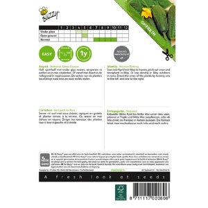Seminte de castraveti cornison Paris, 2,5g, Buzzy, Olanda - Img 2