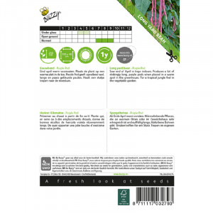 Seminte de fasole japoneza pastaie violet Long Yard, 6g, Buzzy, Olanda