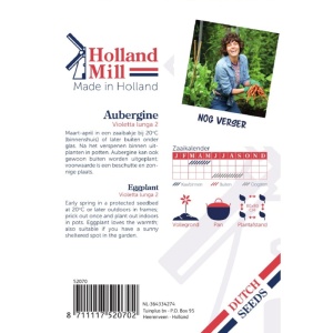 Seminte de vinete Violetta Lunga, 1.5 g, Holland Mill, Olanda - Img 2