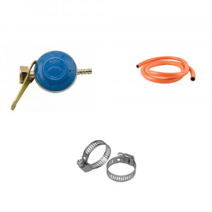 Set incalzitor - soba ceramica pe GPL cu suport, Orgaz, accesorii incluse