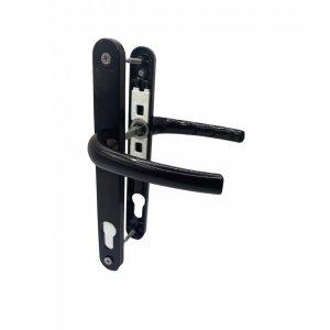 Set manere pentru usa PVC cu sild, interax 85 mm, negru