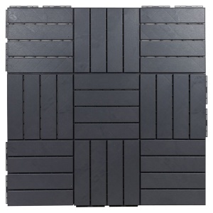 Set placi de podea pentru exterior, 33x33 cm - 9 buc (1 mp), usor de montat, gri - Img 5
