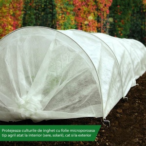 Agril folie microporoasa antiinghet, 23g/m2, 4.2m x 100m - Img 5