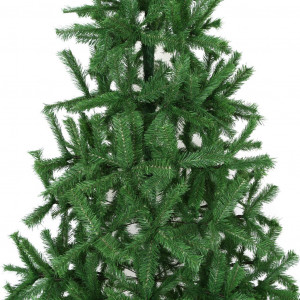 Brad cu suport metalic verde 210 cm x cadou set globuri