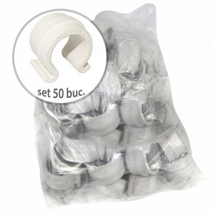 Clips pentru fixare folie solar, 1/2, Ø21, lungime 2.5 cm, set 50 bucati