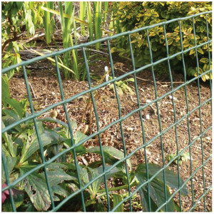 Plasa de sarma zincata sudata si plastifiata 1x10 m, ochiuri 13x13 mm grosime 1.0mm, verde, Plant Master