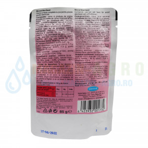 Plicmancare umeda, carne de pui in sos sterilizat, Biocat, 85 grame