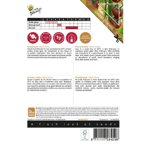 Seminte Black Cherry, rosii cherry negre cu aspect exotic, Buzzy - Img 2