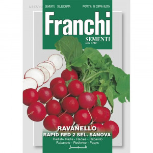 Seminte de ridiche de luna Rapid Red 2 Sel. Sanova, 15g, Franchi