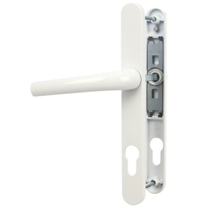 Set manere pentru usa PVC cu sild, interax 85 mm, alb