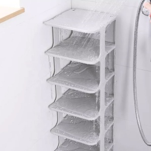 Pantofar depozitare incaltaminte din plastic, 3 moduri de asamblare, Luks
