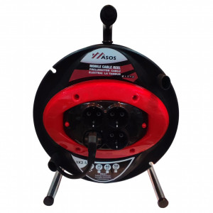 Prelungitor cablu electric pe tambur, 30 m, 4 prize, 3000 W