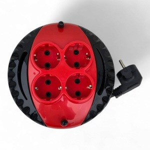 Prelungitor retractabil cu 4 prize, 3 m, cablu 3 x 1,5 mm² - Img 2