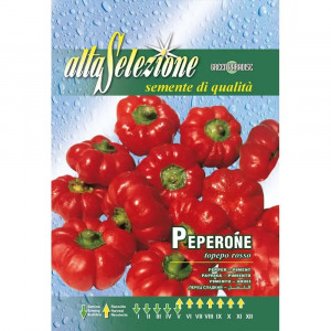 Seminte de ardei gogosar Topepo Rosso, 1.5g, Franchi