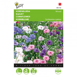 Seminte de centaurea flori duble mix, 1,5g, Buzzy, Olanda